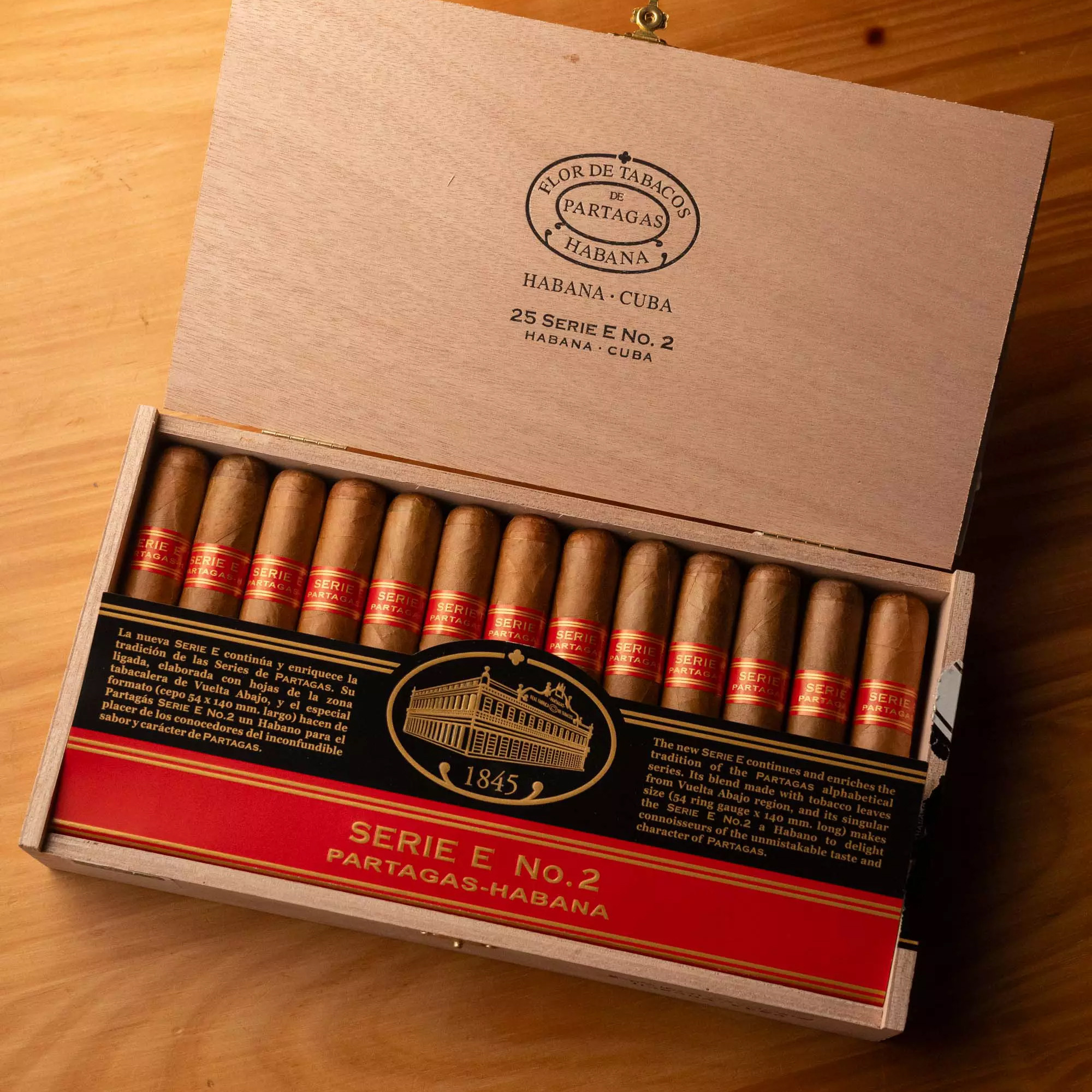 Charuto Partagas Serie E2 manaus amazonas